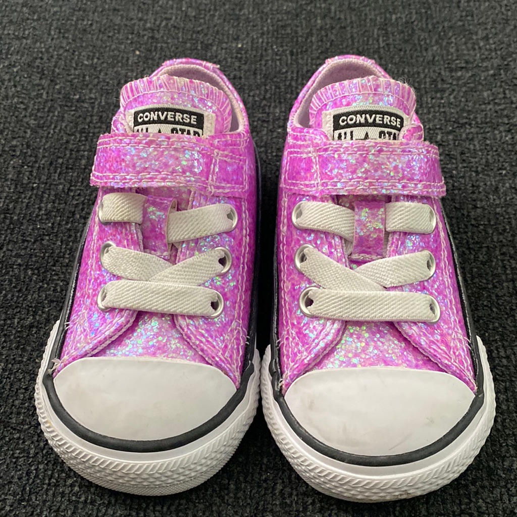 Lilac Glitter Water Proof Converse
